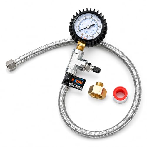 KATSU Tools Mains Water Pressure Test Gauge & Pipe Leak Detector 0-11 Bar