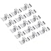 Cosiki 25 Pcs Saddle Clips for Grating, Galvanized Steel Saddle Clamps with Oval Hole Design, Ideal for Industrial Flooring, Drainage Systems, Mezzanines, Walkways & Stair Treads