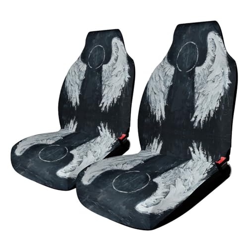 Housse de siège de voiture universelle protège siège usé tissu élastique respirant ange