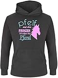 Versandkostenfrei EZYshirt® Pfeif auf den Prinzen ich nehm das Pferd Kinder Hoodie Kapuzenpullover