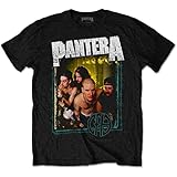 Pantera T Shirt Barbed Band Logo Nuevo Oficial De Los Hombres Negro Size XL