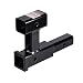 Towever 84194 Trailer Dual Hitch Receiver Extension Double Extender,4“ Drop/Rise GTW 4,000 lbs
