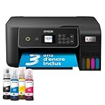 Epson EcoTank ET-2870 Imprimante à Réservoirs D’Encre | Maison & Petit Bureau | Wi-FI | A4 | Imprimer, Copier, Numériser | Écran LCD 3,7cm | Jusqu’à 3 Ans d’Encre Inclus