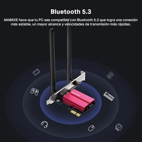 [Nuevo] MERCUSYS MA86XE- Tarjeta de Red PCLe AXE5400, Wi-Fi 6E con Bluetooth 5.2, Triple Banda, 6GHz/5GHz/2.4GHz,Compatible con Windows 11 y 10,MU-MIMO,OFDMA, estándar de cifrado WPA3 - imagen 6