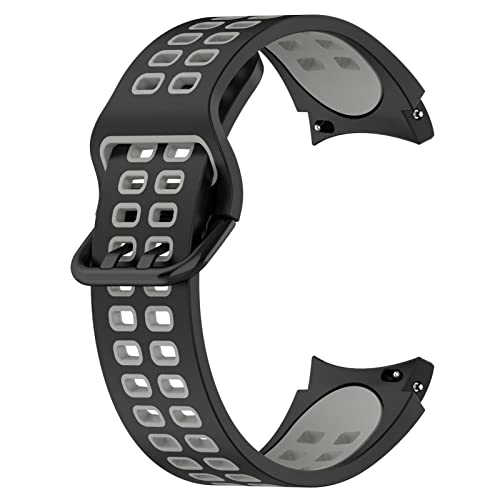 Bracelet Galaxy Watch 5/4/Pro silicone noir gris de rechange compatible montre connectée