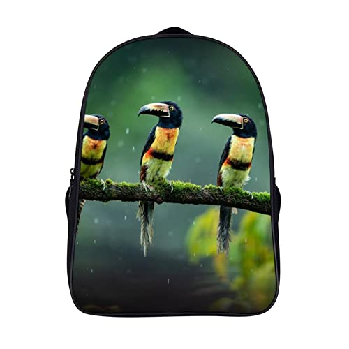 Sac à dos de mode Toucan pour adolescents et enfants - Grand sac d'école 40cm