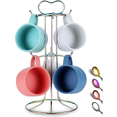 Soporte para taza de café con arcoíris de acero inoxidable Berglander Cover