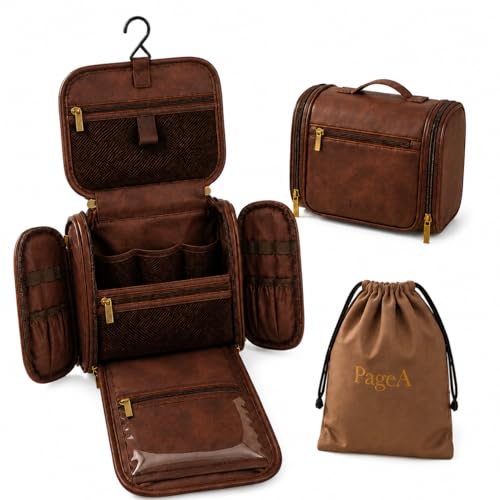 PageA Compact Vegan Leather Dopp