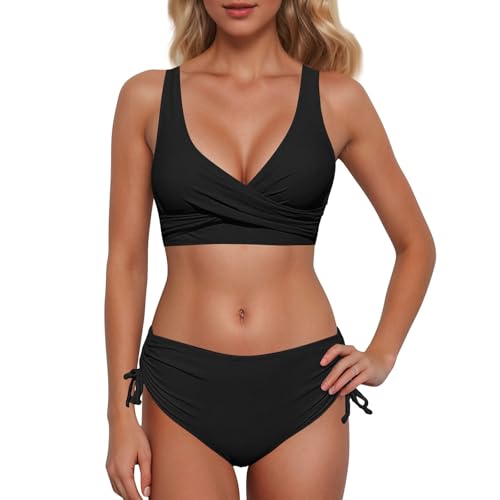 Maillot de bain tankini femme pour sublimer la silhouette haut enveloppant fendu
