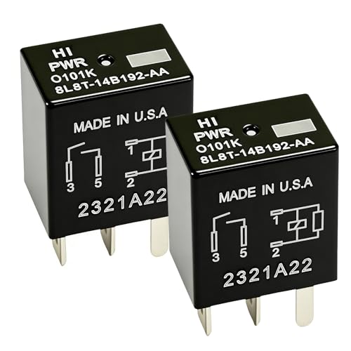 2Pcs 8L8T-14B192-AA 12VDC 30A Automotive Relay，Fan Relay