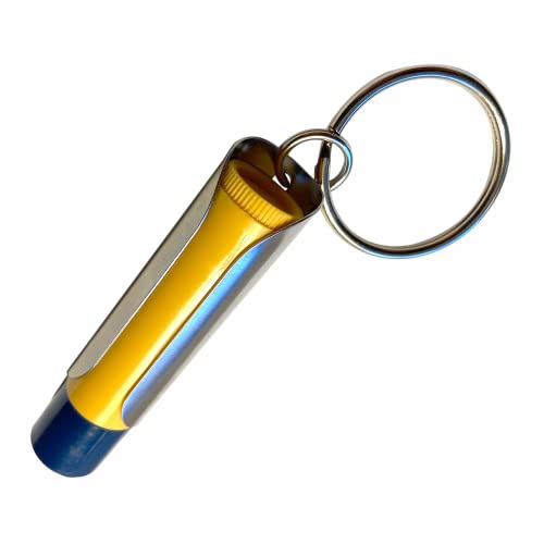 Image of TALLAC HOUSE Premium Lip Balm Holder Keychain | Lip Balm Sleeve for Men & Women Chapstick Holder USA Made from Stainless Steel | Key rings (Stainless Steel Brushed Finish)
