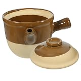 FUNOMOCYA pote de medicina de cerámica de barro olla de barro para cocinar cazuela de cocina olla a la cazuela ollas de barro para cocinar olla de caldo Batería de cocina cacerola Arcilla