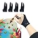 UGEE Digital Drawing Glove 4 Pack，Artist Glove for Drawing Tablet Digital Art Glove with Two Finger for Right Hand or Left Hand Universal Sizes