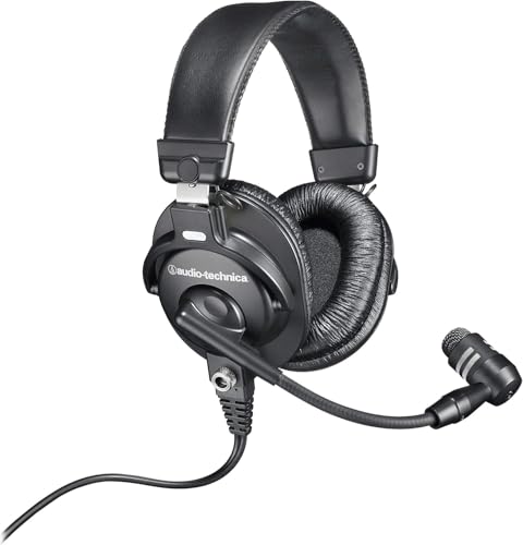 Image of Audio-Technica BPHS1 Broadcast Stereo Headset + Microfiber Cleaning Cloth + Headphone Stand + Goby Labs Headphone Cleaner 4 fl oz