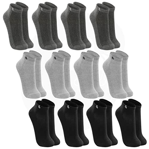 Kit 12 Pares Meias Masculina Lupo Cano Curto Sport Algodão Original 3225 (Escuras, M 37 a 40)