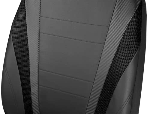 Road Comforts Car Seat Cover Carbon Fiber With Breathable Mesh Sport Front Low Back Bucket Car Seat Protectors Airbag Compatible, Easy Installation, Universal Fit Automotive Interior Covers #TOP5