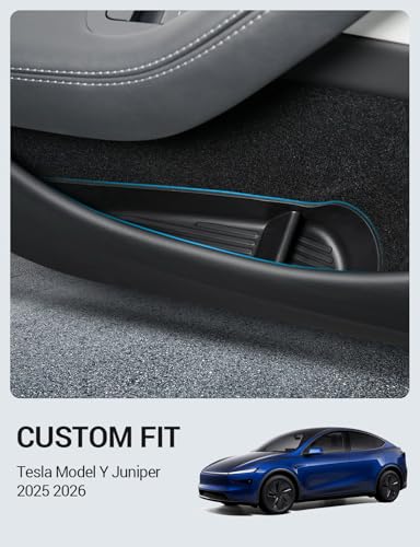 Image of Motrobe 2026 Tesla Model Y Juniper Door Side Storage Box Door Pocket Liner Side Organizer Tray Waterproof TPE Front & Rear Model Y Juniper (Standard /Premium /Performance 2025 /2026) Accessories