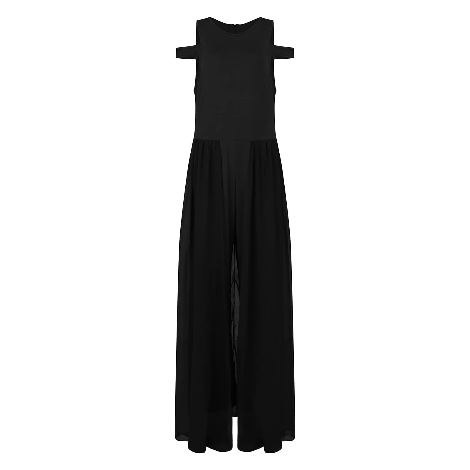 shownicer Combinaison Femme Chic Dentelle Manches 3/4 Combinal Taille Haute Combishorts Plaine éLéGant Combi Pantalon Casual Jumpsuit Salopette