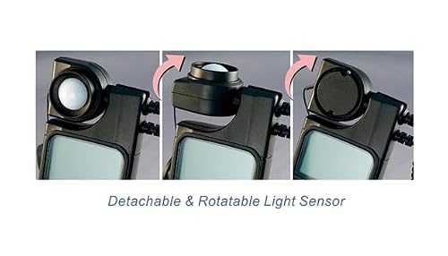 Sper Scientific UV Light Meter UVA/UVB 850030 - Accurate UV Light Intensity Measurement, Removable Probe, Max/Min Function, Large LCD Display
