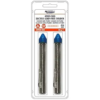 SAC305 Lead Free & No Clean Solder, 96.3% tin, 0.7% Copper and 3% Silver, 0.81mm/0.032