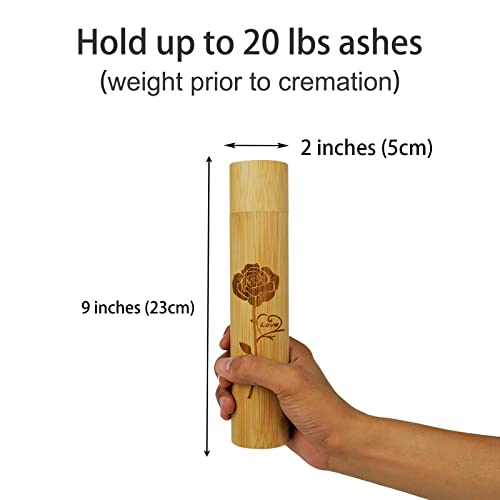 AODIYA 4 Pack Small Biodegradable Bamboo Scattering Tubes Urn for Human Ash by AODIYA - Used condition - Image 2