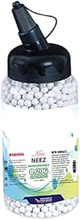 Neez Airsoft BB Pellets 6mm Plastic Balls High Grade Paintball heavy Duty and Smooth Polished - 0.12g, 0.20g, BB 1000, 2000, 5000, 10000 Rounds