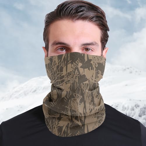 Leaf Pattern Cooling Neck Gaiter Face Mask Lightweight Sun Protection Bandana Outdoor Headwear Cycling Hiking Sports