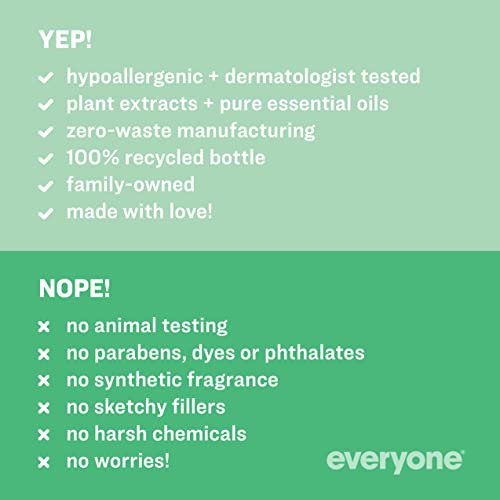 Everyone Liquid Hand Soap, 12.75 Fl Oz (Pack Of 3), Spearmint And Lemongrass, Plant-Based Cleanser With Pure Essential Oils #TOP3