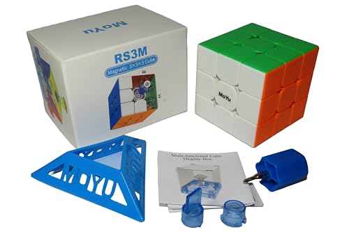 Image of Moyu Rs3M 2020 Cube - Professional Speed Cube For Fast Solve | Enhanced Magnetic Design, Smooth Turns | Ideal For Speedcubing And Competition | Premium Puzzle Toy, Kids