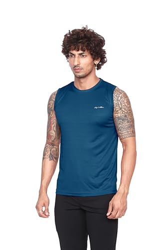 Image of Big Button Mens Quick Dry Sports Cut Sleeves Sports Tshirts Tank Top