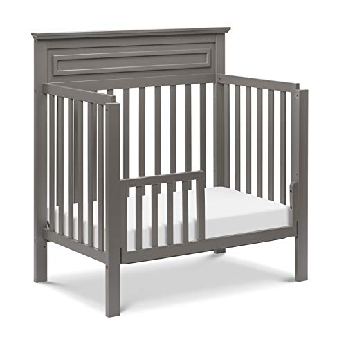 Davinci Autumn 4-In-1 Convertible Mini Crib In Slate, Greenguard Gold Certified #TOP3