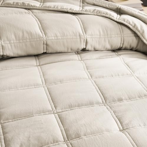 Miniatura 4 de R.Share Colcha Verano Cama 200, Trigo 300x270cm Colcha Bouti Cama Primavera, Multiuso Cubrecama Ligera Acolchada Para Cama O Sofá Suave Y Transpirable, 100 Microfibra Edredón Verano Todo El Año
