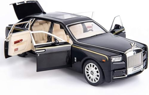 Image of Play Boy 1:24 Rolls Royce Phantom Model Diecast Metal Alloy Pullback Toy Vehicle with Openable Doors Light and Music Car for Kids (Multicolor)
