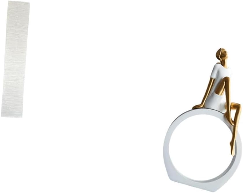 JAZZY PEARLS® Living Room Floor Lamp Shade with Girl Figurine Women Statue Table Centerpiece Bedroom Decor and Abstract Sculpture for Bookshelf