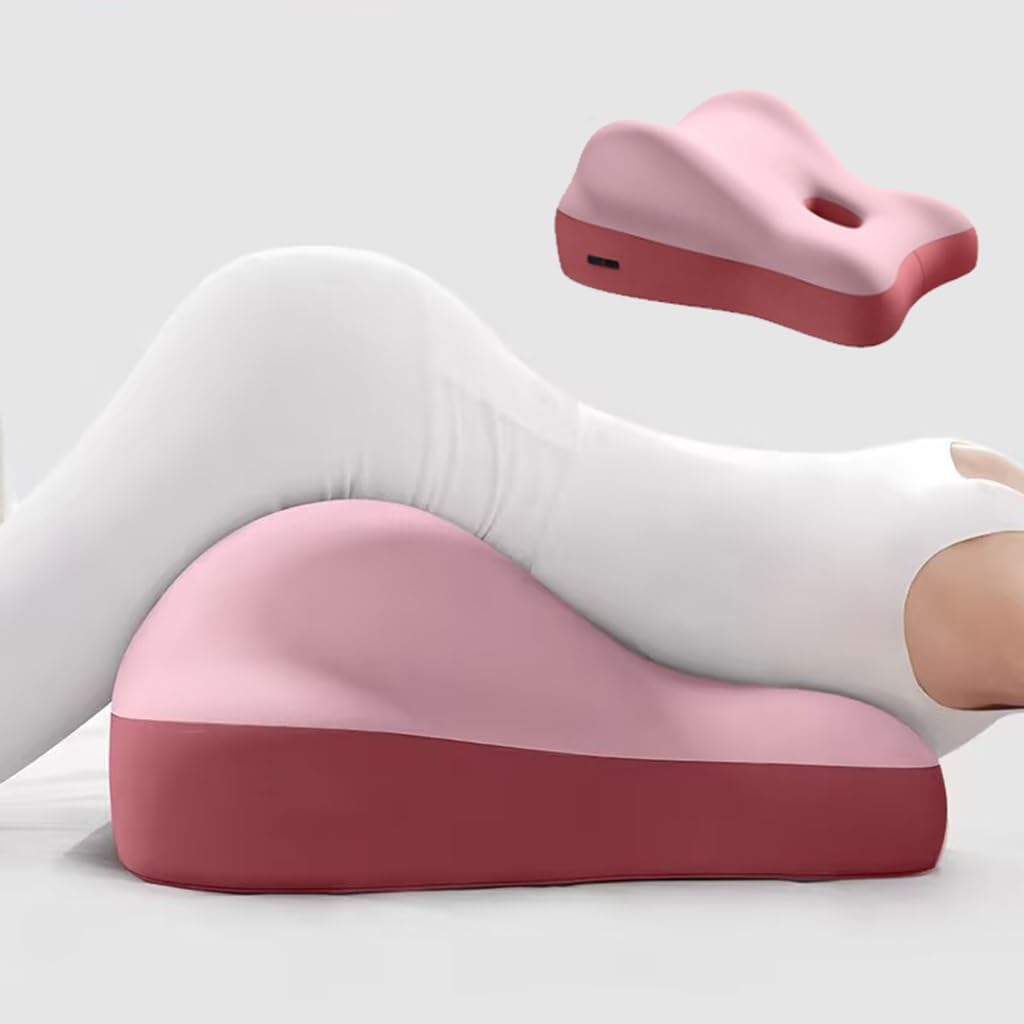 Eqvexd Butt Cushion Couples Pillow, Cushion for Couples, Suitable for Home Use, Ideal Sitting and Lyings Ergonomic Support,for Intimacy Couples in Variou Positions(Pink)
