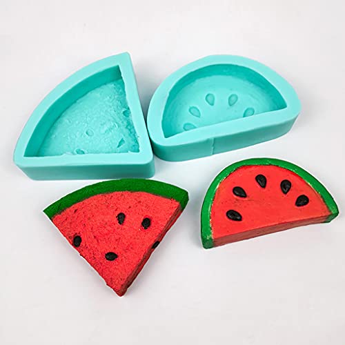 JIUYECAO Ausstechform Wassermelone Aroma Kerze Form Wassermelone 2 3D Wassermelone Silikon Seife Form Kerze Formen… – Bild 4