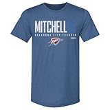 500 LEVEL Ajay Mitchell Oklahoma City Thunder Men's Premium T-Shirt - Ajay Mitchell Oklahoma City Thunder Elite WHT (Tri Royal, X-Large)