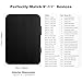 MoKo 9-11 inch tablet case for iPad Air M2 2024/Air 5/4 10.9, iPad Pro 11 M4 2024, iPad 10th 2024/9th/8th/7th, iPad 9.7, Galaxy Tab S9/S8 11 2023/A 10.1, Surface Go 2 10.5, Black