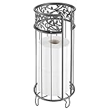 FREISTEHENDES DESIGN: Der Toilettenpapierhalter wird neben die Toilette gestellt und ist ohne Bohren einsatzbereit. Er passt in jede Nische und eignet sich für kleine Bäder oder für das Gäste-WC.