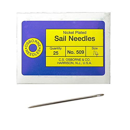 C.S. Osborne #509 Triangular Sail Needles, 14 Gauge, 25-Pack