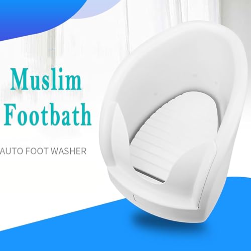Baño de pedicura con tubos de entrada/salida y válvulas angulares, función de pulverización de presión para mejorar la circulación sanguínea, resistencia a altas temperaturas de hasta 90 °C, ideal