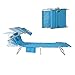 SoBuy OGS48-B Chaise Longue Bain de Soleil Transat de Relaxation Pliant Chaise de Camping Inclinable, Pliable et Réglable - Bleu