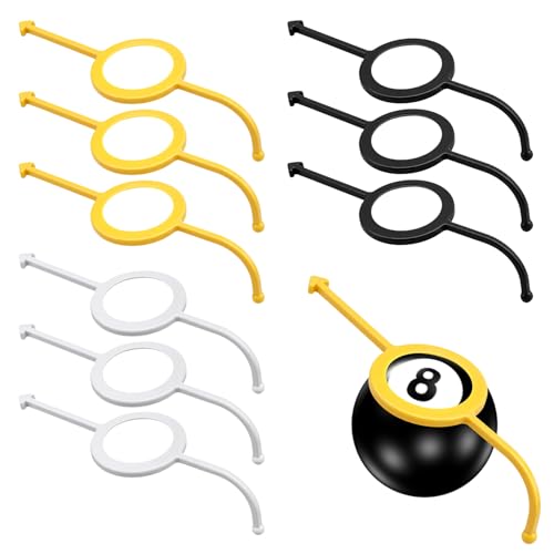 RJLCTH 9 Pcs Billiards Training Aids, Pool Cue Shot Aiming Trainer
