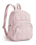 BAGSMART Mini Backpack for Women, Lightweight Small Backpack Purse, Fashion Causal Daypack for Work College, Water Resistant, Pink