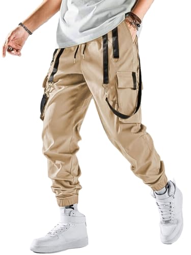 crazynekos Mens Casual Sports Pants Athletic Running Sweatpants Hip Hop Trousers