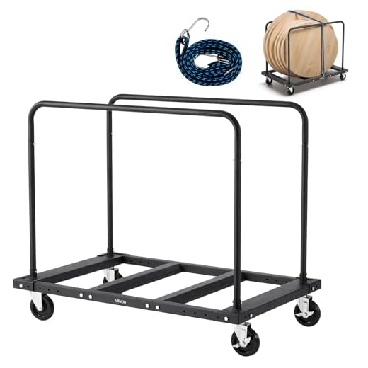 VEVOR Heavy Duty Folding Table Trolley