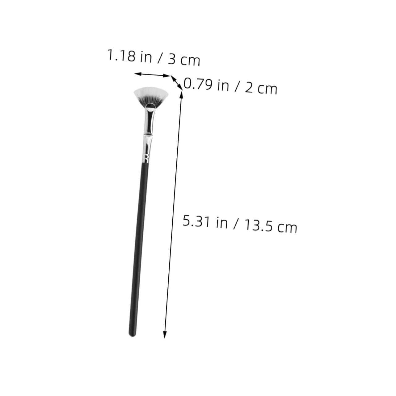 SAFIGLE Mascara Wand for Lash Extensions Compact Eyelash Brush Fan Shape for Makeup Routine Travel