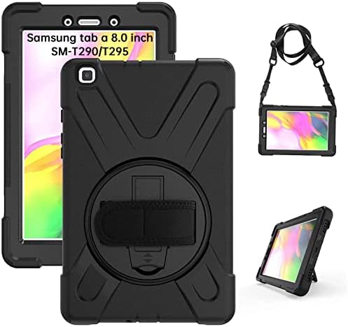 Gerutek 360 Rotating Stand Case for Samsung Galaxy Tab a 8.0 2019, Black