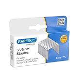 Rapesco 0751 Punti Galvanizzati Tipo 53/6 mm, Confezione da 2000