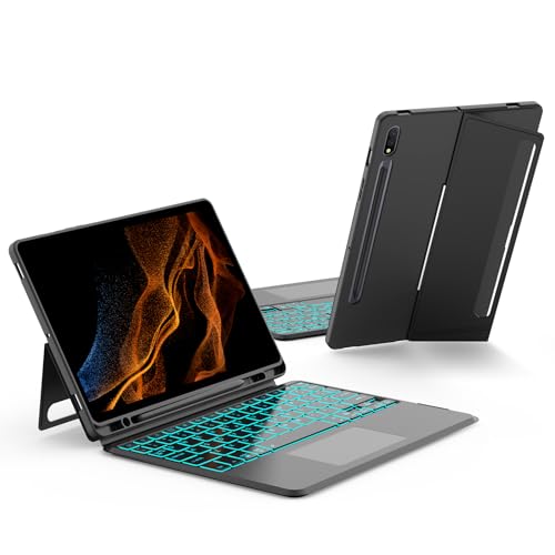 JUQITECH Trackpad Keyboard Case for Samsung-Galaxy-Tab S8 S7 11